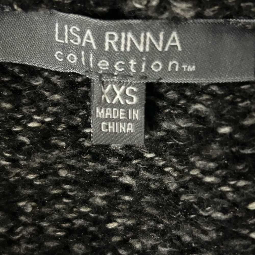 Lisa Rinna Collection Black Knit Sweater - Picture 3 of 3